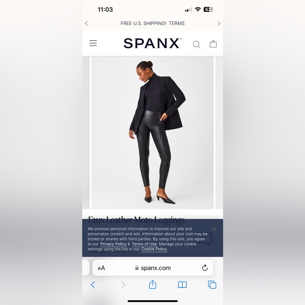 Spanx Black Leggings